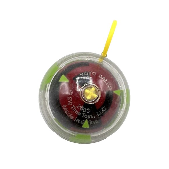 YOYO Ball Big Time Toys Red Black Green 2.5" Self Retracting Vintage 2003 - Picture 6 of 6